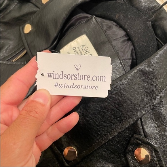 Ashley by 26 International Faux Leather Moto Jacket – Size Small - Picture 8 of 8